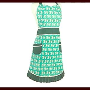 Kitchen apron from now designs green owl hoot